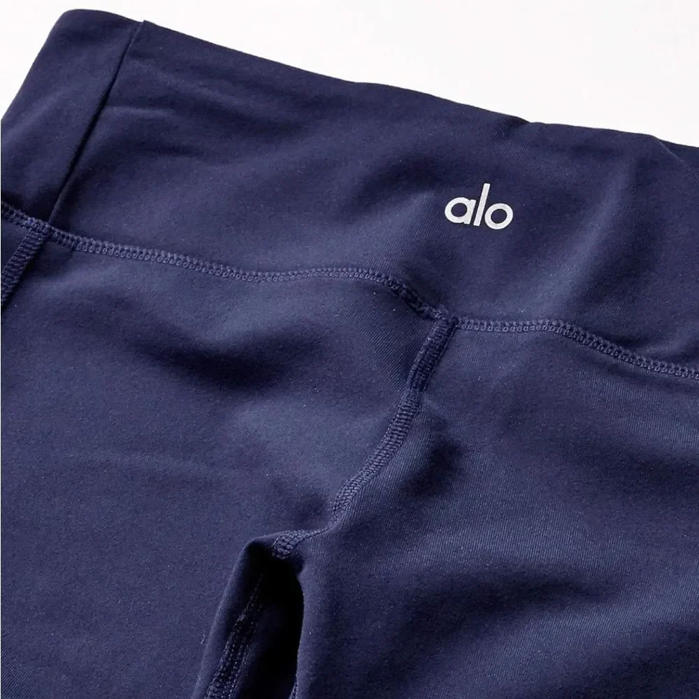 Alo Yoga Moto Leggings in Rich Navy Size XS